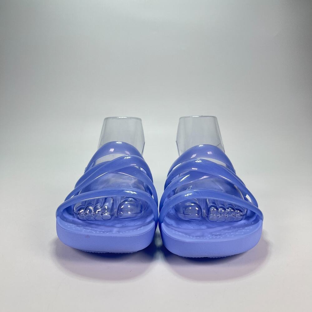 Crocs Splash Glossy Moon Jelly Lightweight Slip On Strappy Sandals Womens Size 8 - Picture 2 of 9